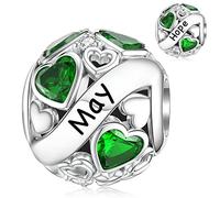 May Charm for Pandora Charms May Birthstone Green CZ