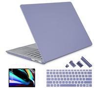 May Chen Case for 13.5" Microsoft Surface Laptop 3/4/5 with Alcantara Palm Rest Model 1867 1958 1950 (2019 2021 2022), Plastic Hard Shell Case with Keyboard Cover + Screen Protector, Lavender Gray