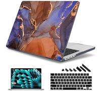 May Chen Case for MacBook Pro 16 inch M4 Pro A3403, M4 Max A3186, M3 A2991 M2 A2780 M1 A2485 Pro Max 2024-2021 Release, Plastic Hard Shell Case with Keyboard Cover, Fluid Art Painting