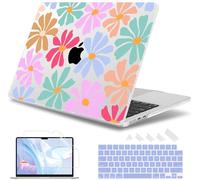 May Chen Compatible with M4 MacBook Air 15 Inch Case 2025 2024 2023 A3241 A3114 A2941 M3 M2 with Liquid Retina Display & Touch ID, Plastic Hard Shell Cover - Groovy Flower