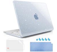 May Chen Compatible with MacBook Neo 13 inch Case 2026 Model A3404, Plastic Hard Shell,Keyboard Cover,Screen Protector,Dust Plug, for MacBook Neo 13" with A18 Pro Chip, Glitter Blue