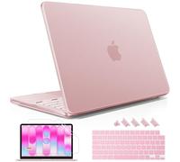 May Chen Compatible with MacBook Neo 13 inch Model A3404 2026 Release, Slim & Lightweigh Frosted Finish Protective Case with Keyboard Cover&Screen Protector, Frosted Blush
