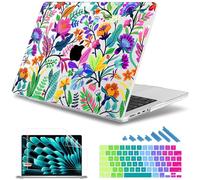 May Chen for 2026 MacBook Pro 14-inch M5 M4 M3 M2 M1 Pro/Max Chip, Release 2026 2025-2021, Model A3427 A3426 A3434 A3112 A3401 A3185, Plastic Hard Shell with Keyboard Cover, Bright Colorful Flowers