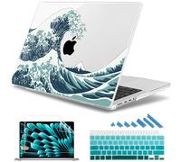May Chen for 2026 MacBook Pro 14-inch M5 M4 M3 M2 M1 Pro/Max Chip, Release 2026 2025-2021, Model A3427 A3426 A3434 A3112 A3401 A3185, Plastic Hard Shell with Keyboard Cover, Great Wave