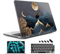 May Chen for M5 MacBook Air 13.6 Inch Case 2026 2025 2024-2022 Release M5 A3449 M4 A3240 M3 A3113 M2 A2681, Plastic Hard Shell Case for MacBook Air 13.6" with Retina Display, Starry Mountain