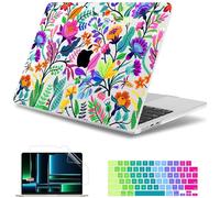 May Chen for MacBook Air 15 inch Case M5 M4 M3 M2 2026 2024-2023, Model A3448 A3241 A3114 A2941, Closes Seamlessly Hard Shell Laptop Cover with Keyboard Cover, Bright Colorful Flowers