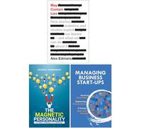 May Contain Lies, The Magnetic Personality & Managing Business Start-Ups 3 Books Collection Set