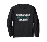 May Contain Traces of Genius and Allergens A Food Scientist Long Sleeve T-Shirt