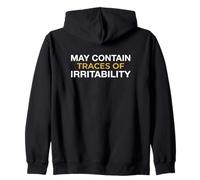 May Contain Traces Of Irritability Low Fodmap Ibs Patient Zip Hoodie