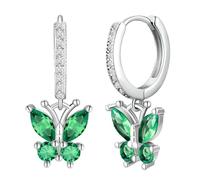 May Drop Earrings in Emerald Green - Drop Earrings for Women, May Birthstone Earrings in Green, Dangle Earrings Gift for Women with Gift Box