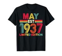 May Est 1937 Birthday Limited Edition 89-Year-Old 89th T-Shirt