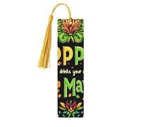 May Fifth Celebration Unique Double-Sided Artwork Printed Wooden Bookmarks, Artistic Book Accessories Birthday Presents for Men Women Presents for Book Lovers