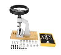 May Gifts Watch Case Opener, 5700 Bench Watch Case Opener Wristwatch Tool Back Opener with 6 Dies for