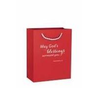 May God's Blessings Surround You (Dayspring 4688-3) Red Small Gift Bag by Dayspring