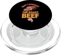 May I Suggest The Roast Beef Arrow Funny Inappropriate PopSockets PopGrip for MagSafe