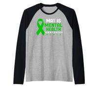 May is Mental Health Awareness Month Shirt Raglan Baseball Tee