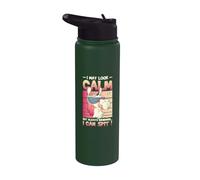 May Look Calm But I Can Spit Llama Stainless Steel Insulated Water Bottle