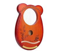 May Lyre Harp 10/16/19 Strings, Solid Wood Instrument with Tuning Wrench & Pic, Portable Strind Music Tool for Beginners Adults, Warm Tone Healing Performance