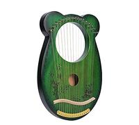 May Lyre Harp 16 String, Solid Wood Instrument with Tuning Wrench & Pic, Portable Greek Sle Music Tool for Beginners and Adults, Warm Tone for Relaxat and Performance