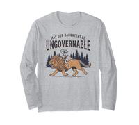 May Our Daughters Be Ungovernable | Feminist Lion Girl Long Sleeve T-Shirt