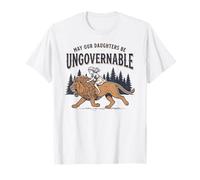 May Our Daughters Be Ungovernable | Feminist Lion Girl T-Shirt
