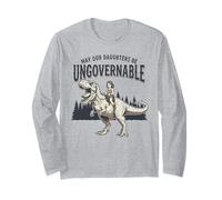 May Our Daughters Be Ungovernable | Feminist T-Rex Girl Long Sleeve T-Shirt