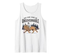 May Our Sons Be Ungovernable | Leftist Feminist Lion Boy Tank Top