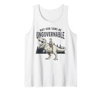 May Our Sons Be Ungovernable | Leftist Feminist T-Rex Boy Tank Top