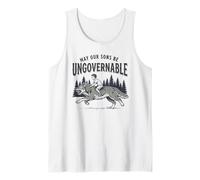 May Our Sons Be Ungovernable | Leftist Feminist Wolf Boy Tank Top