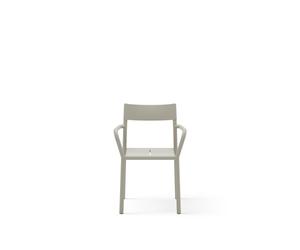 May Outdoor Chair with Armrests Light Gray