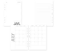 MAY PAPER CO. 2026/2027 MONTHLY Planner Insert Dated Month on 2 Pages Classic - A5 Size | July 2026 - June 2027 | Planner Refill Insert | Sunday Start | Separable Months