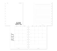 MAY PAPER CO. 2026/2027 MONTHLY Planner Insert Dated Month on 2 Pages Classic - Classic Happy Planner Size | July 2026 - June 2027 | Planner Refill Insert | Monday Start | Separable Months