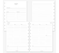 MAY PAPER CO. 2026 Classic Happy Planner Week on Two Pages Weekly Planner Insert Agenda Refill for 9-Discs Classic HP Notebook 7 x 9.25 (Vertical Lined)