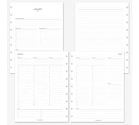 MAY PAPER CO. 2026 Classic Happy Planner Week on Two Pages Weekly Planner Insert Agenda Refill for 9-Discs Classic HP Notebook 7 x 9.25 (Vertical Hourly)