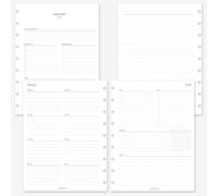 MAY PAPER CO. 2026 Classic Happy Planner Week on Two Pages Weekly Planner Insert Agenda Refill for 9-Discs Classic HP Notebook 7 x 9.25 (Weekly with Tracker)