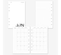 MAY PAPER CO. 2026 Franklin Covey Compact Grid Monthly Planner Refill, Month on Two Page Planner Insert for 6 ringed Agenda 4.25 x 6.75 (Separable Months, Monday Start)