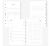 MAY PAPER CO. 2026 Franklin Covey Compact Weekly Planner Refill, Week on Two Page Planner Insert for FC Compact, Personal Filofax and LV MM 6 ringed Agenda (Weekly with Grid)