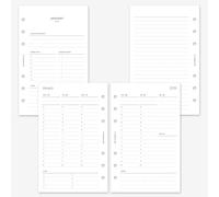 MAY PAPER CO. 2026 Franklin Covey Compact Weekly Planner Refill, Week on Two Page Planner Insert for FC Compact, Personal Filofax and LV MM 6 ringed Agenda (Vertical Hourly)