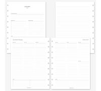 MAY PAPER CO. 2027 Classic HP Weekly Planner Refill, Week on Two Page Planner Insert for Classic Happy Planner 9 Disc Agenda 7 x 9.25 (Vertical Lined)