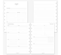 MAY PAPER CO. 2027 Classic HP Weekly Planner Refill, Week on Two Page Planner Insert for Classic Happy Planner 9 Disc Agenda 7 x 9.25 (Weekly with Tracker)