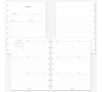 MAY PAPER CO. 2027 Classic HP Weekly Planner Refill, Week on Two Page Planner Insert for Classic Happy Planner 9 Disc Agenda 7 x 9.25 (Weekly with Running Tasks)