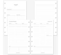 MAY PAPER CO. 2027 Mini HP Weekly Planner Refill, Week on Two Page Planner Insert for Mini Happy Planner 7 Disc Agenda 4.6 x 7 (Vertical Lined)