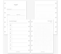 MAY PAPER CO. 2027 Mini HP Weekly Planner Refill, Week on Two Page Planner Insert for Mini Happy Planner 7 Disc Agenda 4.6 x 7 (Weekly with Grid)