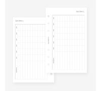 MAY PAPER CO. Franklin Covey Compact Last TIme I Tracker Planner Refill Insert for 6 ringed Agenda 4.25 x 6.75