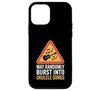 May Randomly Burst Into Ukulele Songs Warning Sign Case for iPhone 12 mini