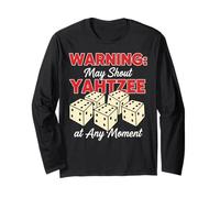 May Shout Yahtzee - Yahtzee Game Dice Game Yahtzee Long Sleeve T-Shirt