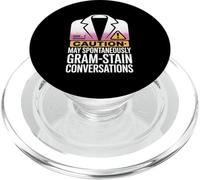 May Spontaneously Gram-Stain Conversations Microbiologist PopSockets PopGrip for MagSafe