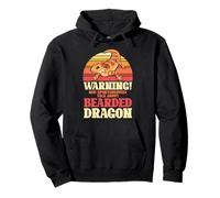 May Spontaneously Talk About Bearded Dragon Vintage Reptile Pullover Hoodie