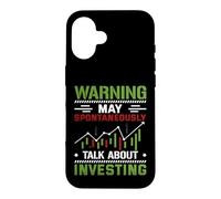 May Spontaneously Talk About Investing Stock Candle Stick Case for iPhone 16