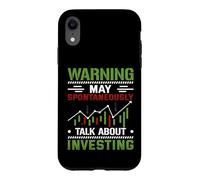 May Spontaneously Talk About Investing Stock Candle Stick Case for iPhone XR